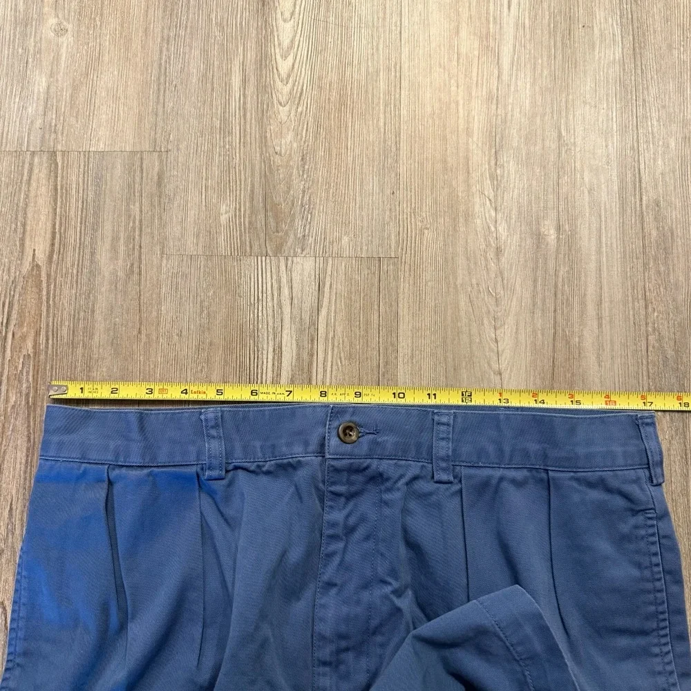 Polo Ralph Lauren Mens 34 Vintage Tyler Pleated Blue Shorts
